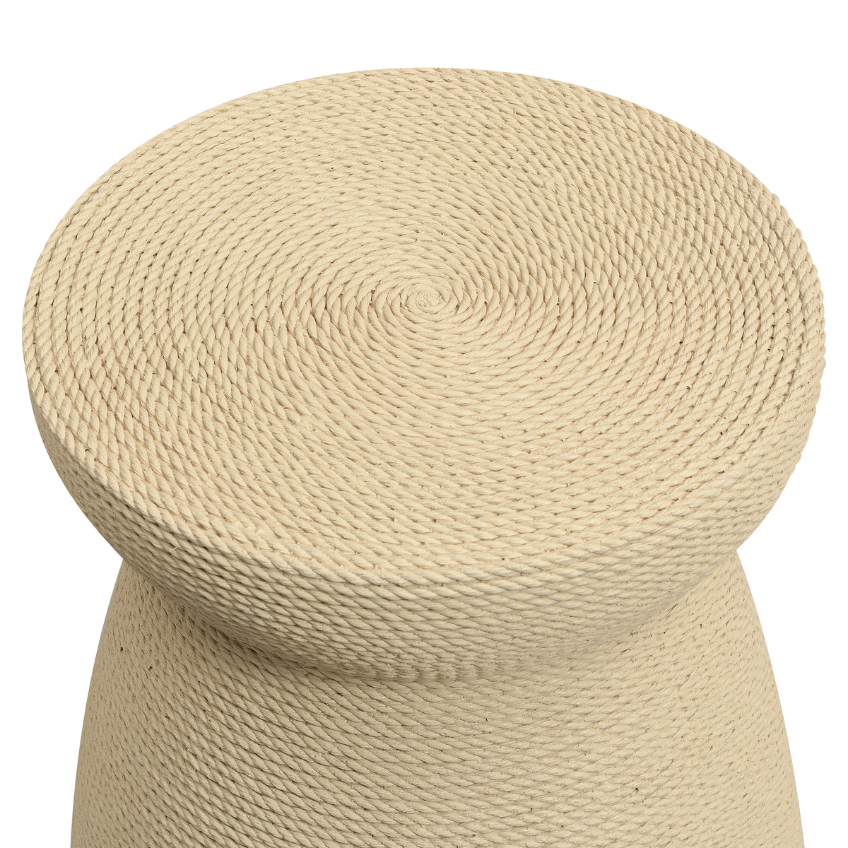 Simulated Rattan MGO Side Table – Versatile Indoor & Outdoor Accent