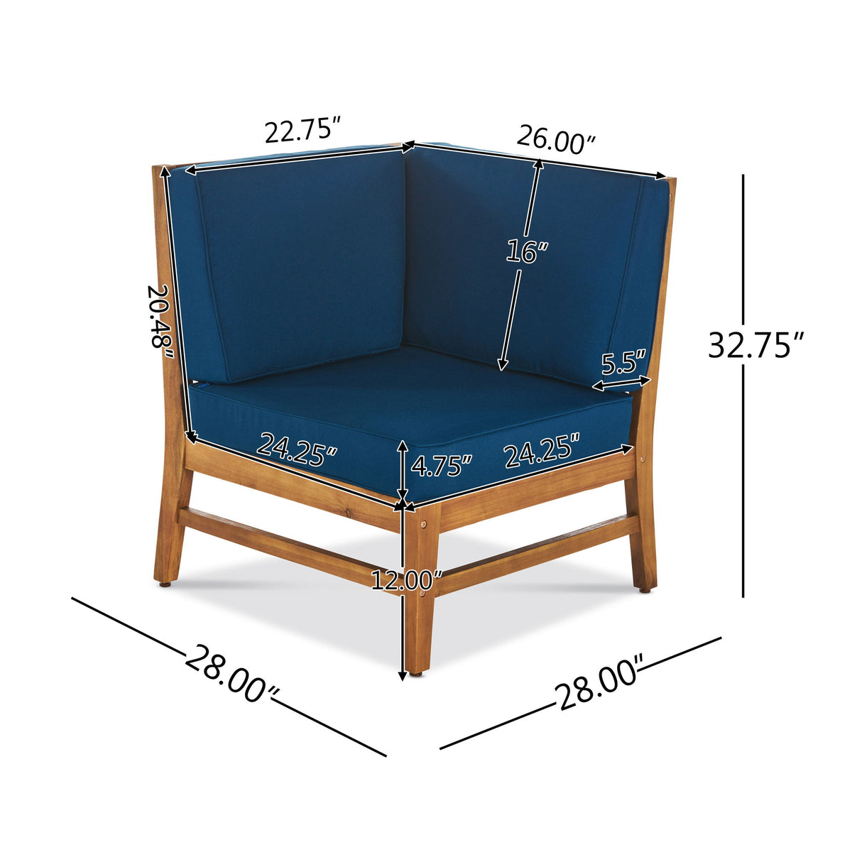 Perla - 5 Pieces Sofa Set