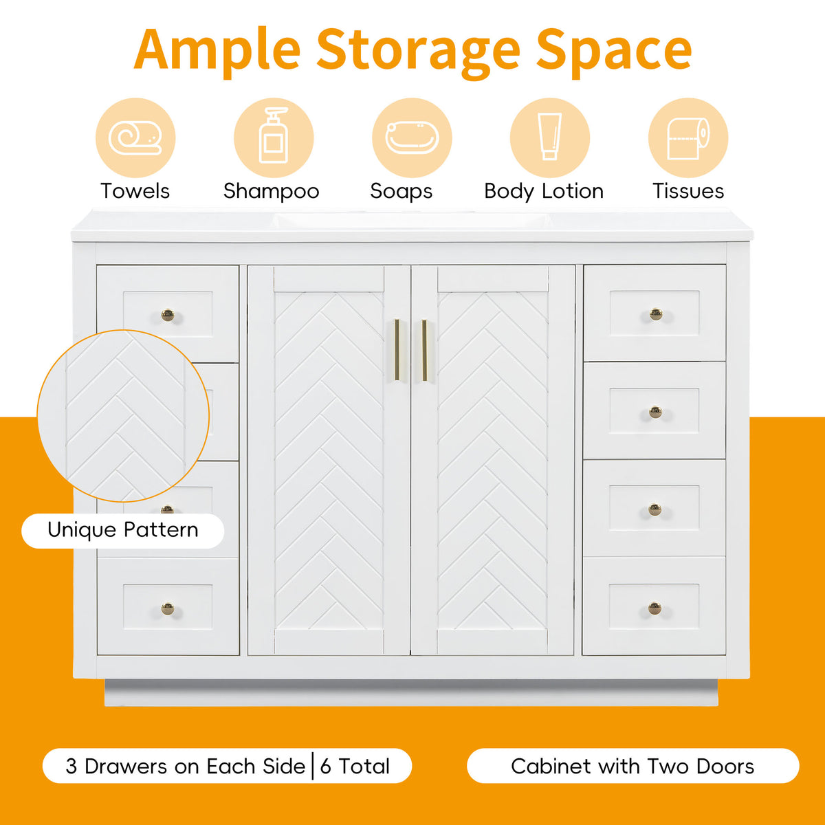 48'' Classic Bathroom Vanity Cabinet