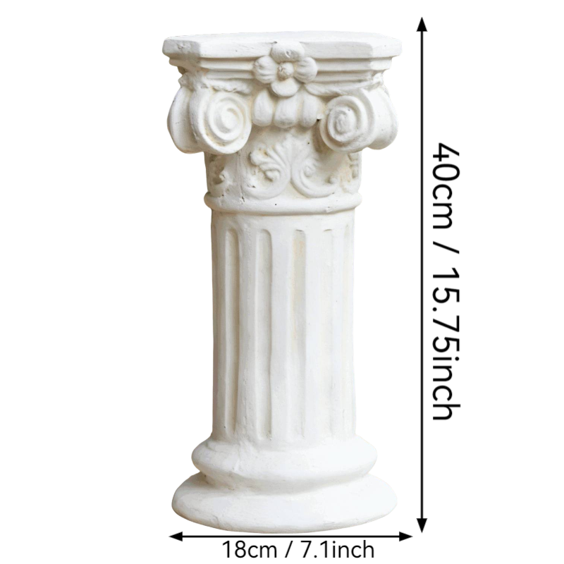 Garden Decorative Column, 15" Retro Elegant