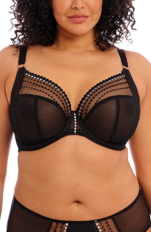 Elomi Women s Plus-Size Matilda Underwire Plunge Bra Black 40E