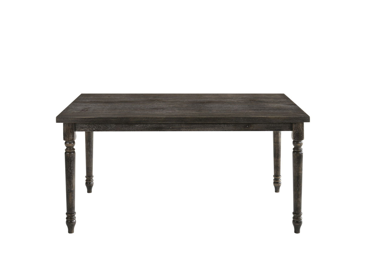 Claudia II - Weathered 7 Pieces Dining Room Set - Gray - Best Buy Furniture
