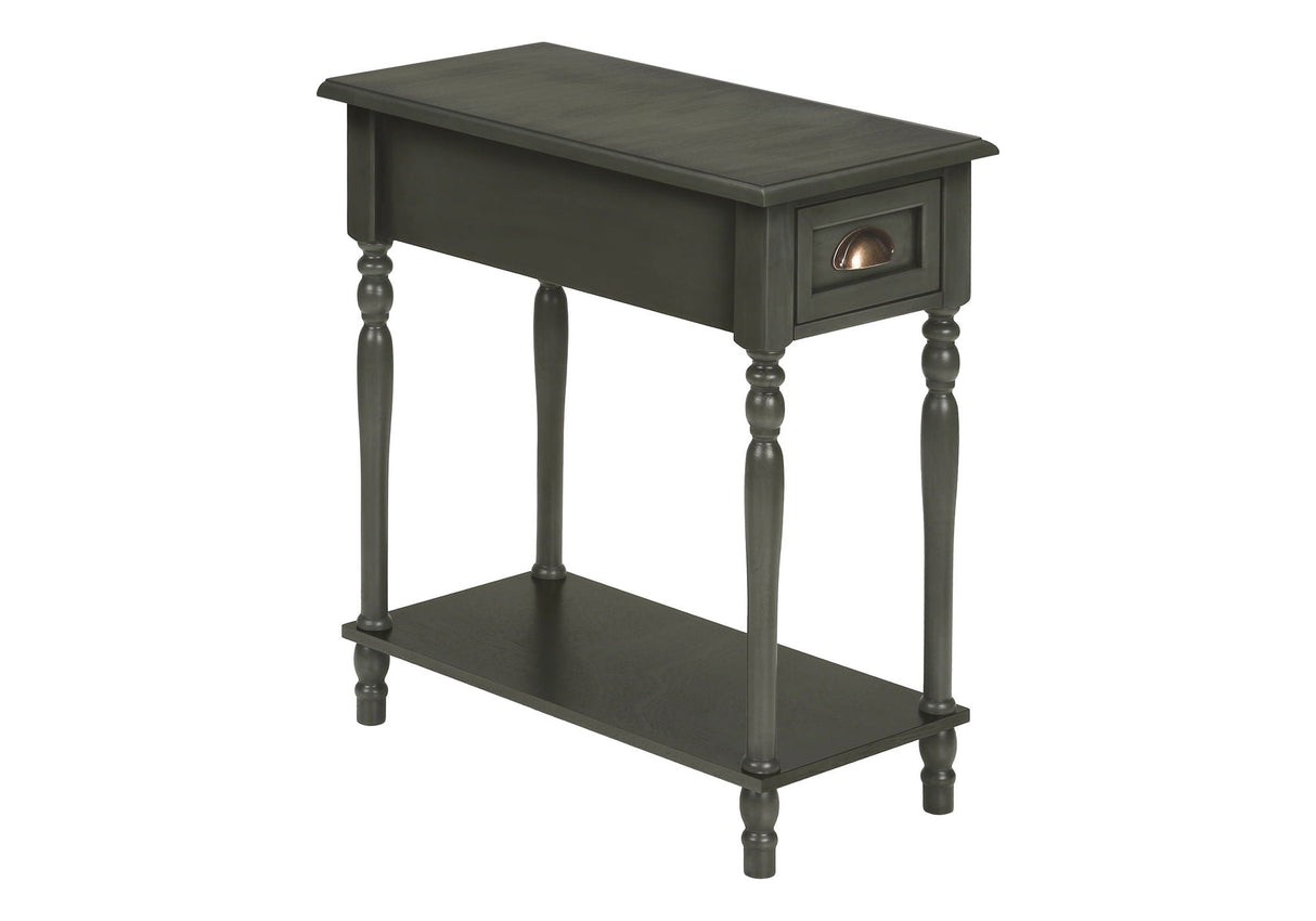 Accent Side Table, 2 Tier, Storage Drawer, Stylish Traditional Design - Best Buy Furniture