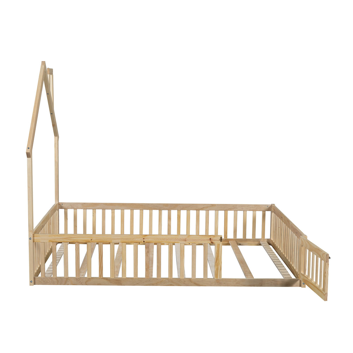 House Platform Bed With Guardrail