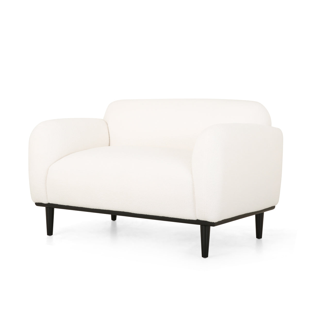 Bouclé Fabric Loveseat Sofa - 50 Inch