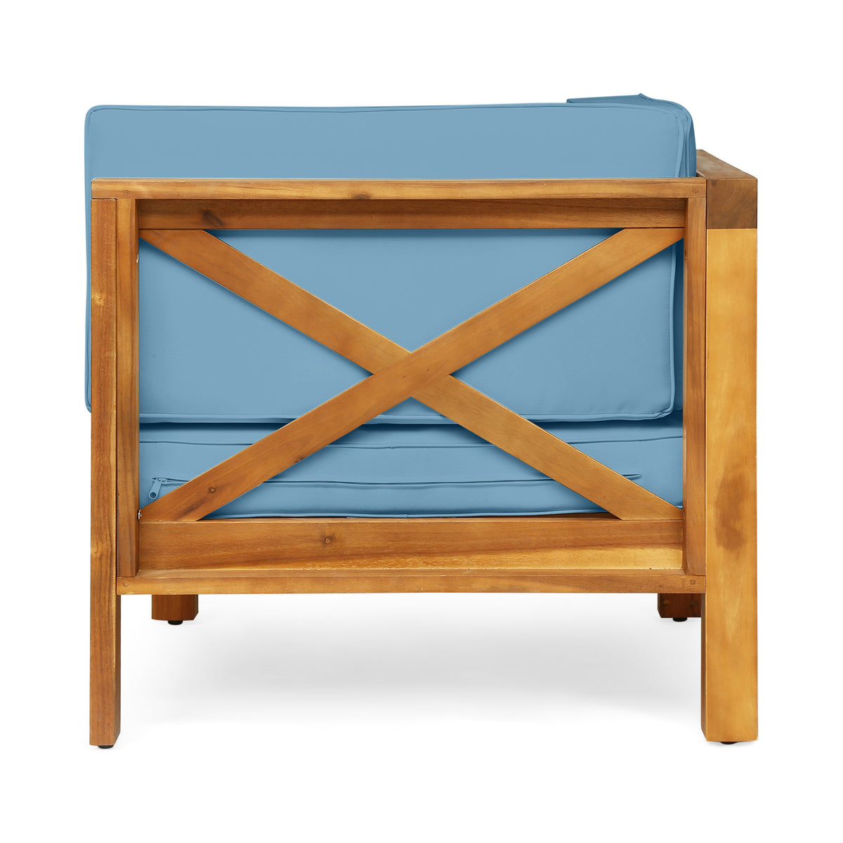 Brava X-Back 2 Seater Sectional Loveseat with Coffee Table