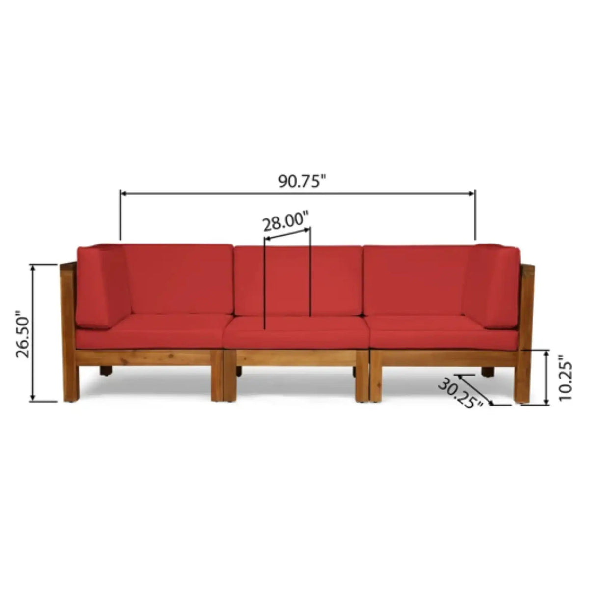 Oana - 3 Piece Sofa Set With Water Resistant Cushions - Best Buy Furniture