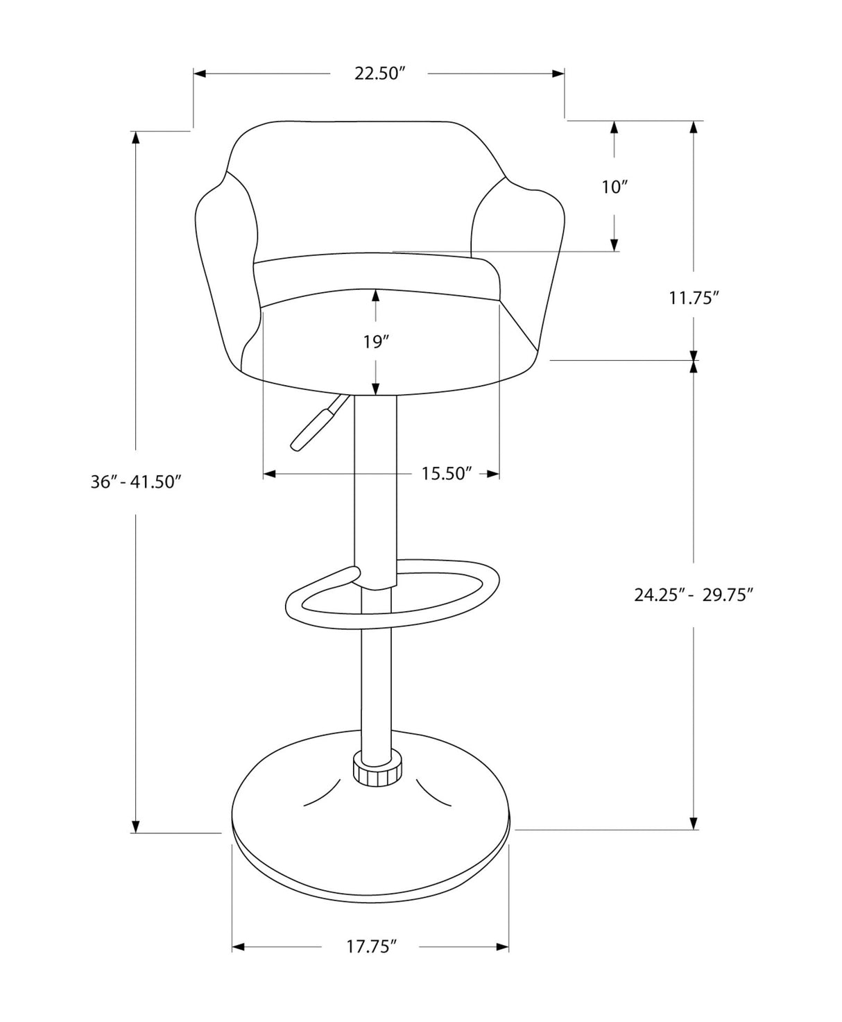 Swivel Stool Bar Height, Adjustable Versatile Seating, Contemporary & Modern - Best Buy Furniture