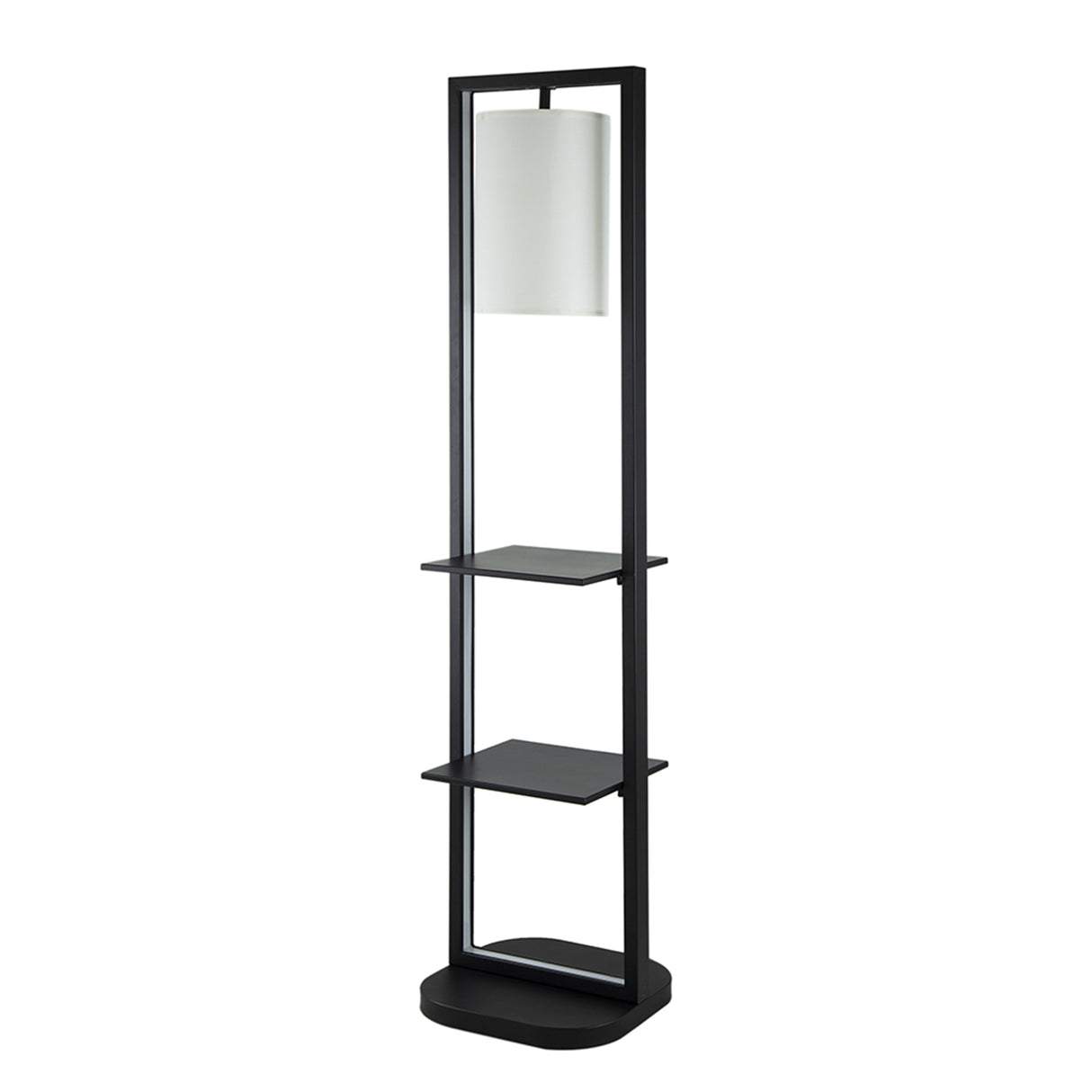 Two Tiered Vertical Shelving Stand with Light
