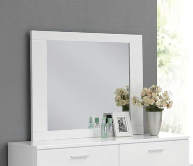 Lorimar - Mirror - White - Best Buy Furniture