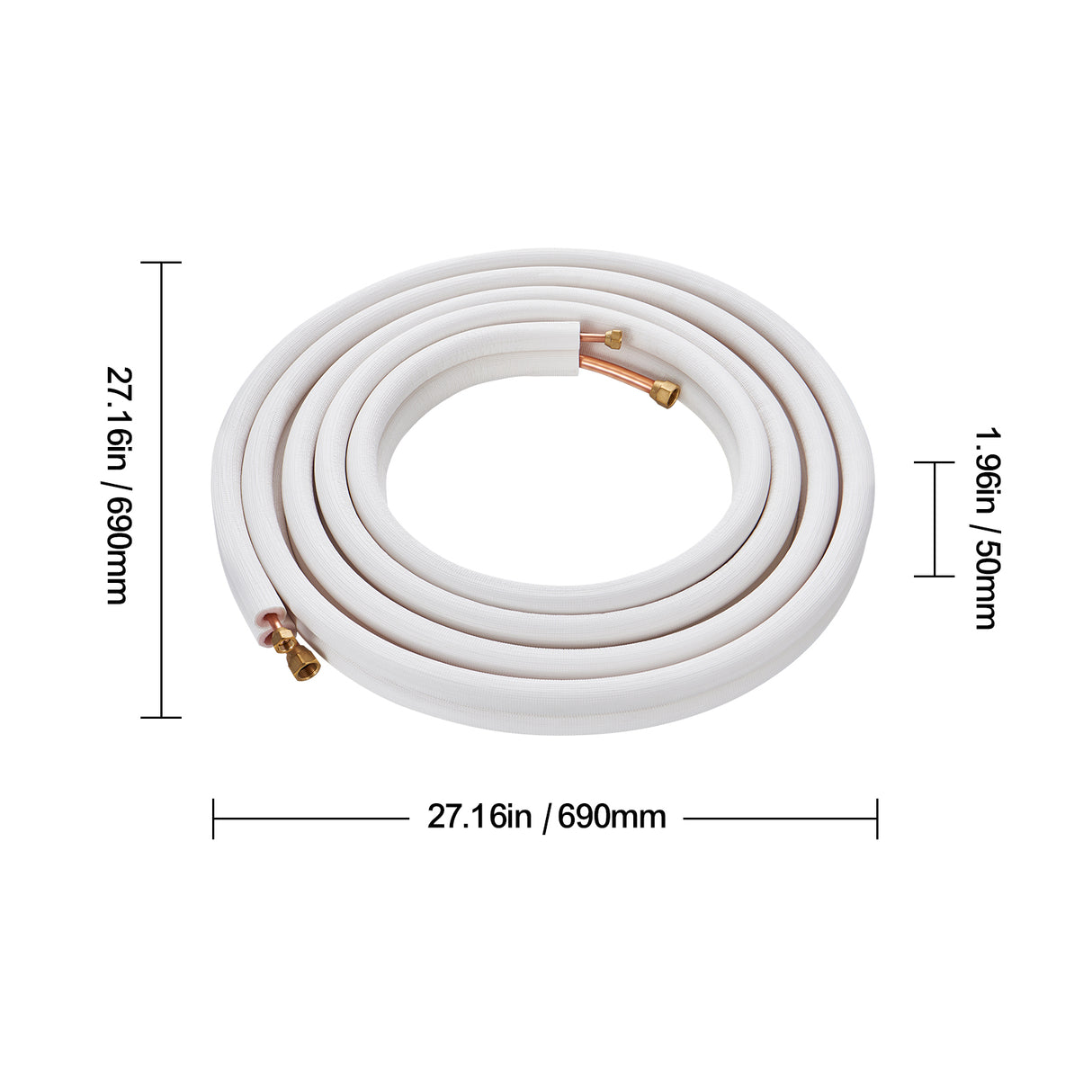 25FT Mini Split Line Set, 3/8" & 5/8" O.D