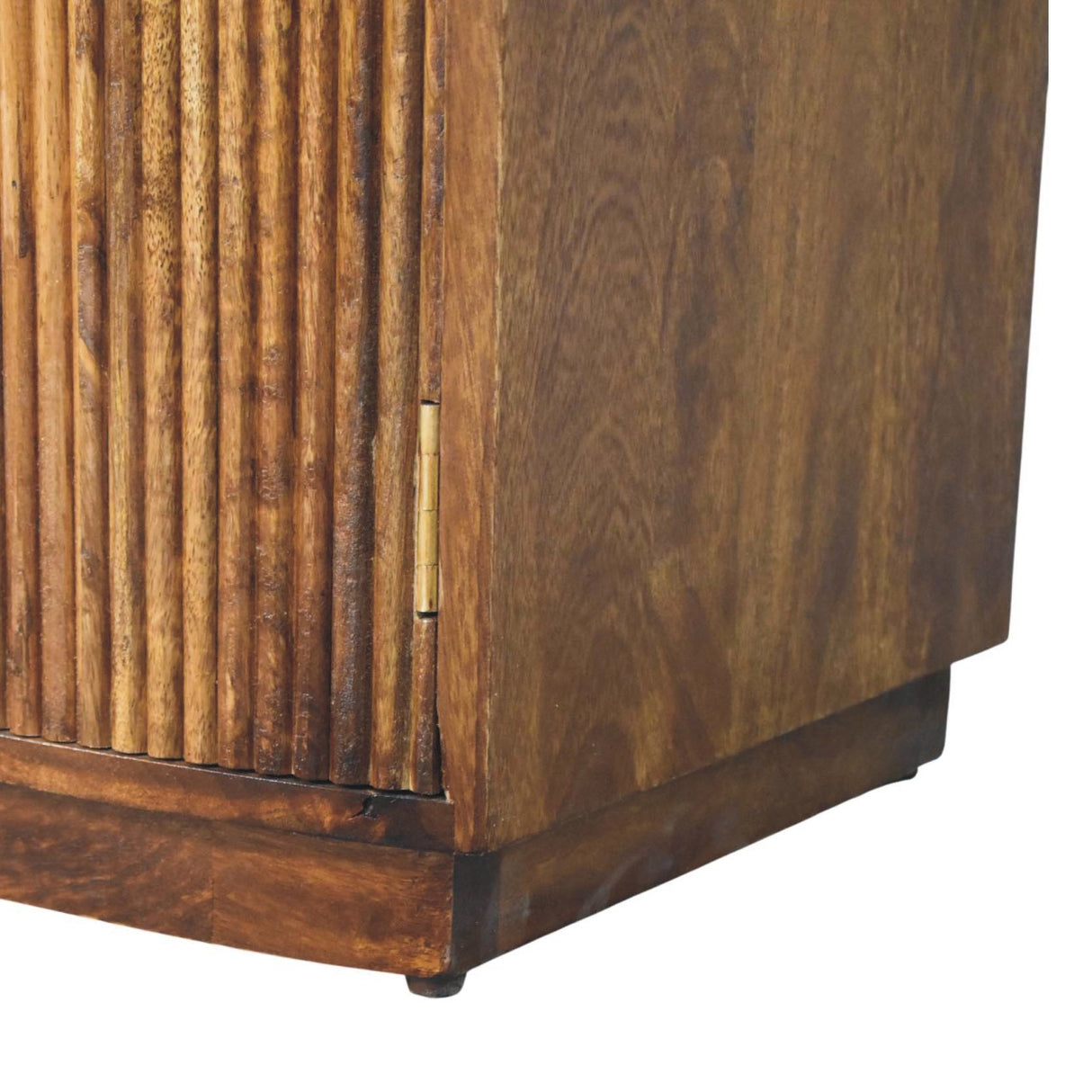 Solid Wood Milan Fluted Bedside Cabinet