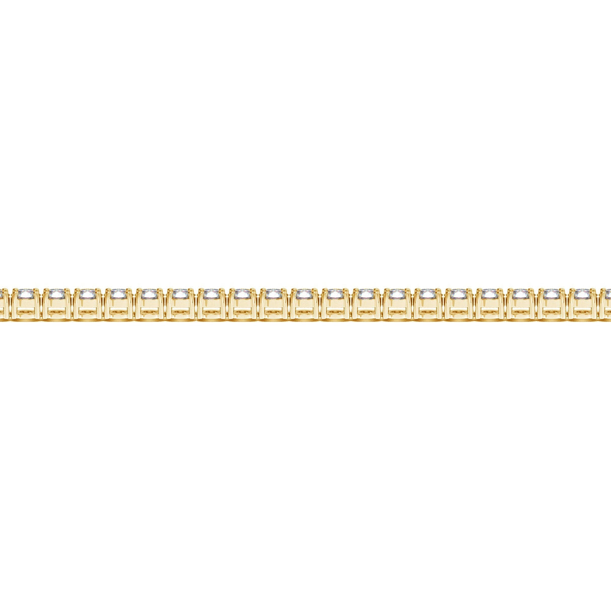 Lab Grown Round Diamond Tennis Bracelet in 14k Yellow Gold (4 cctw F/G VS2/SI1)