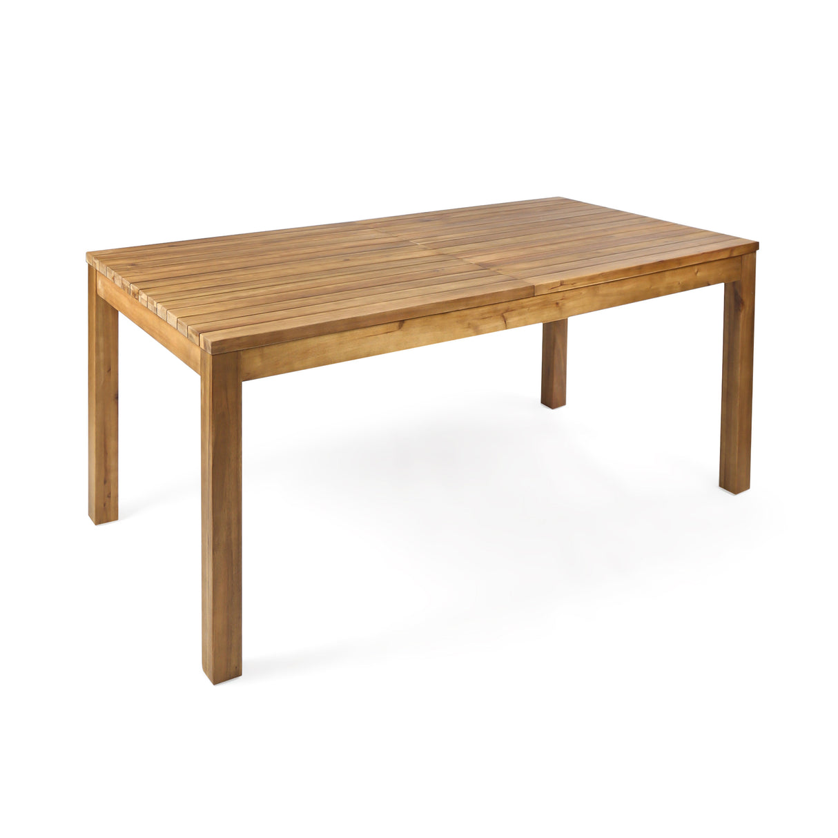 7 Pieces Acacia Wood Outdoor Dining Set, Modern Style