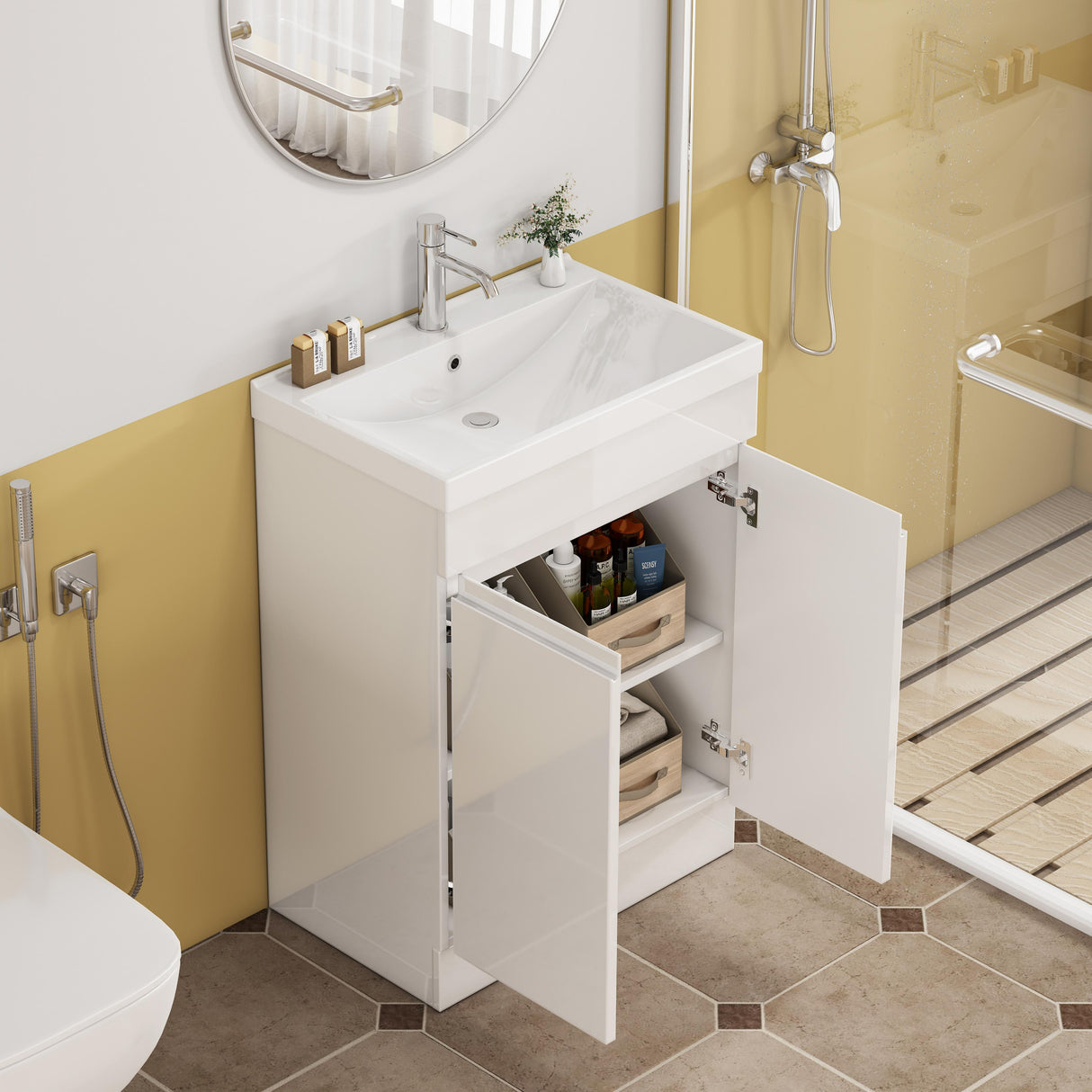 24-Inch Bathroom Vanity With Sink Combo