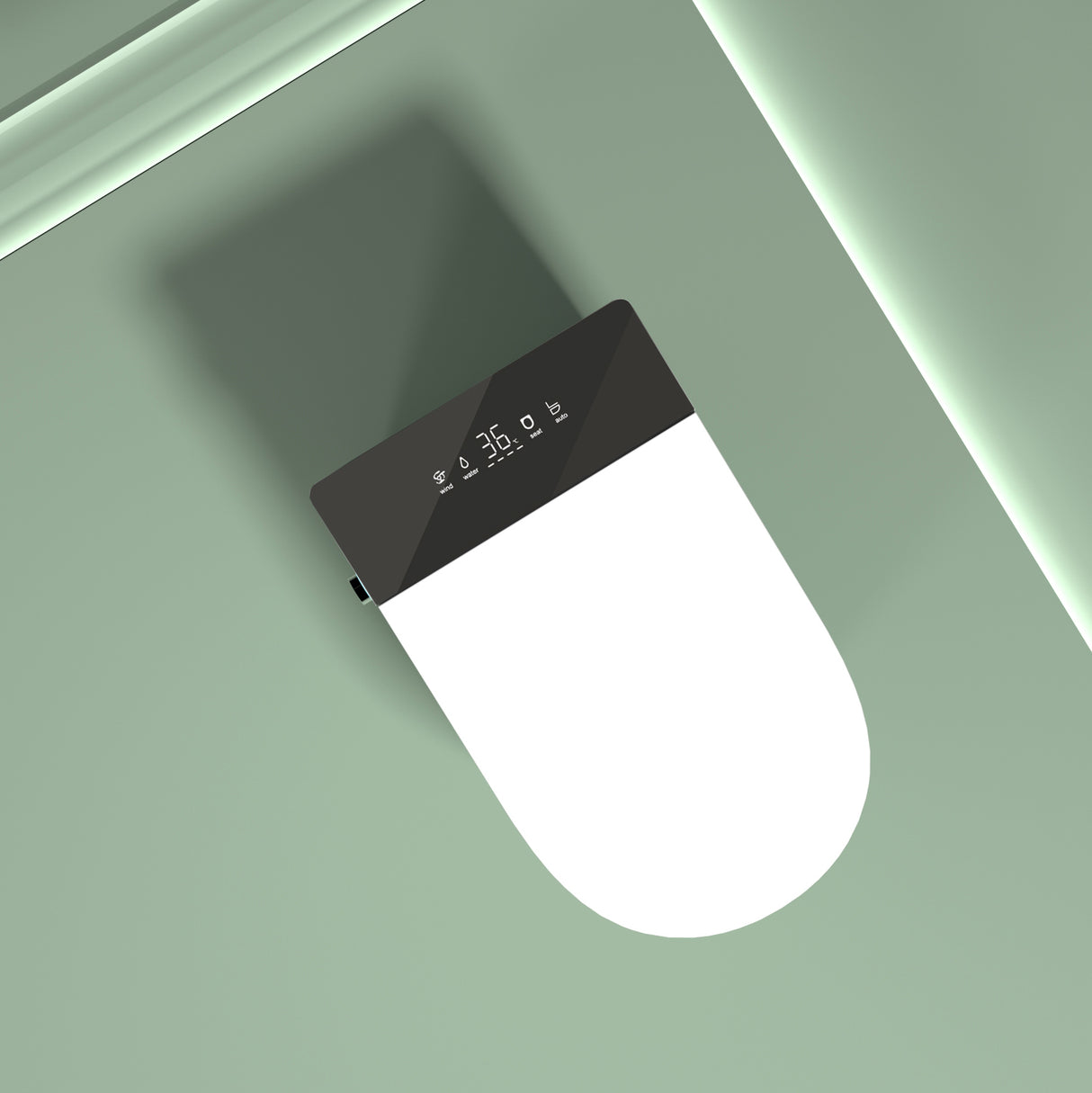 Compact Smart Toilet with Built-in Bidet Seat and Modern Tankless Design