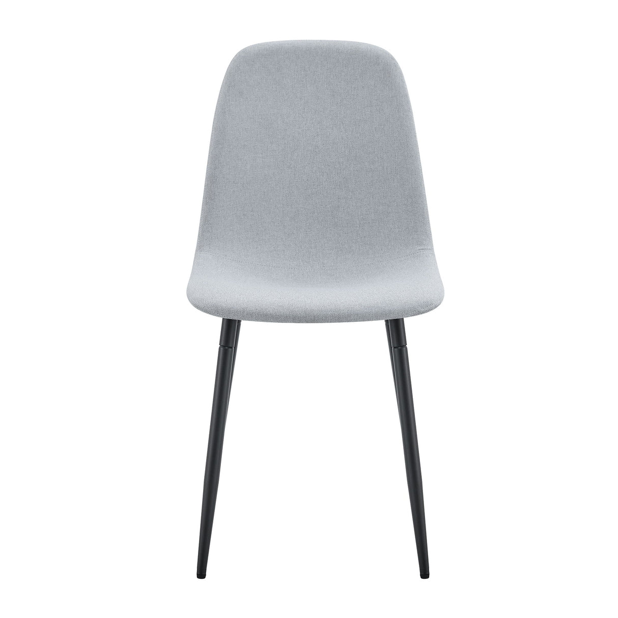 Modern Medieval Style Cushioned Side Chairs Set With Metal Legs For Kitchens