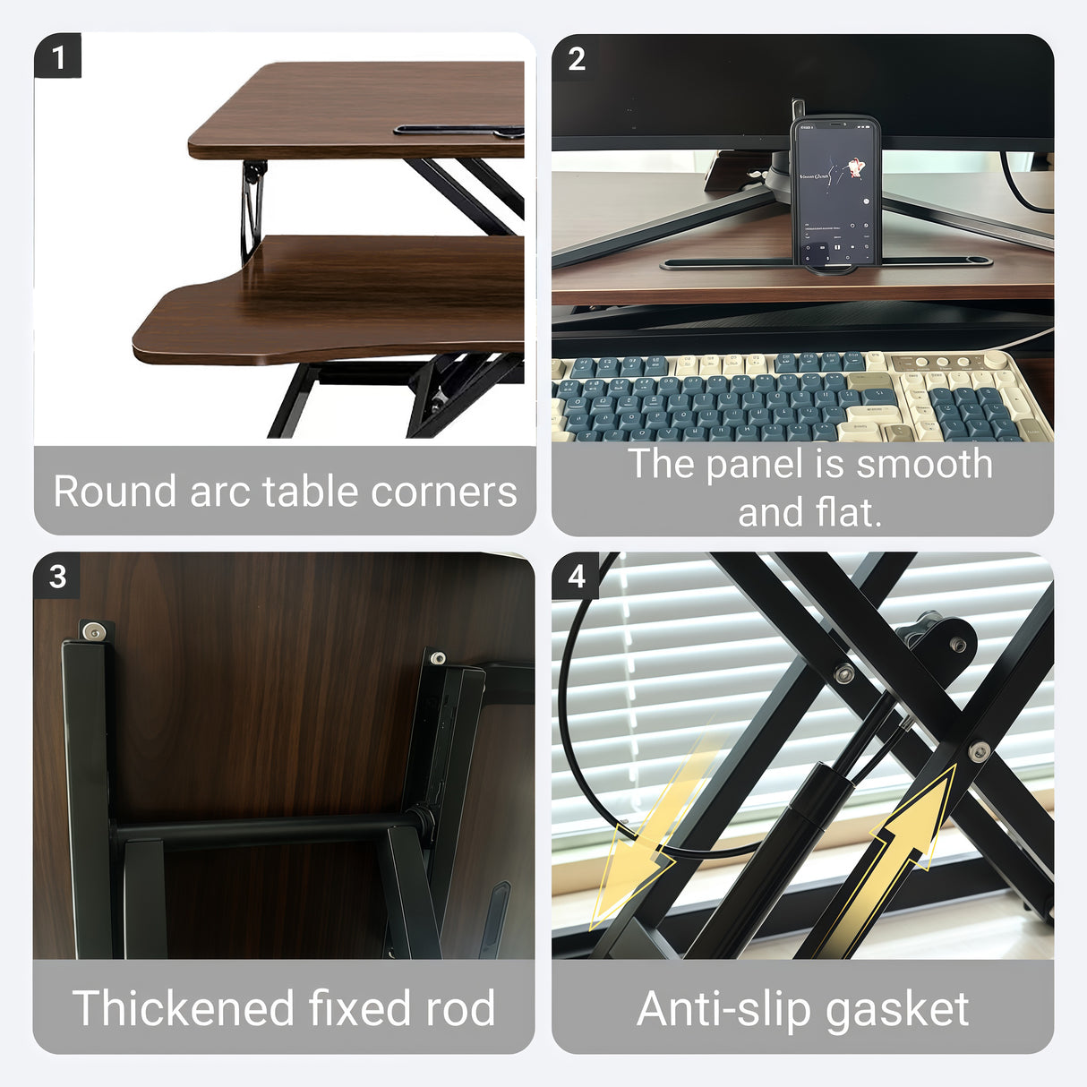 32 Inch Desk Converter - Height Adjustable Workstation
