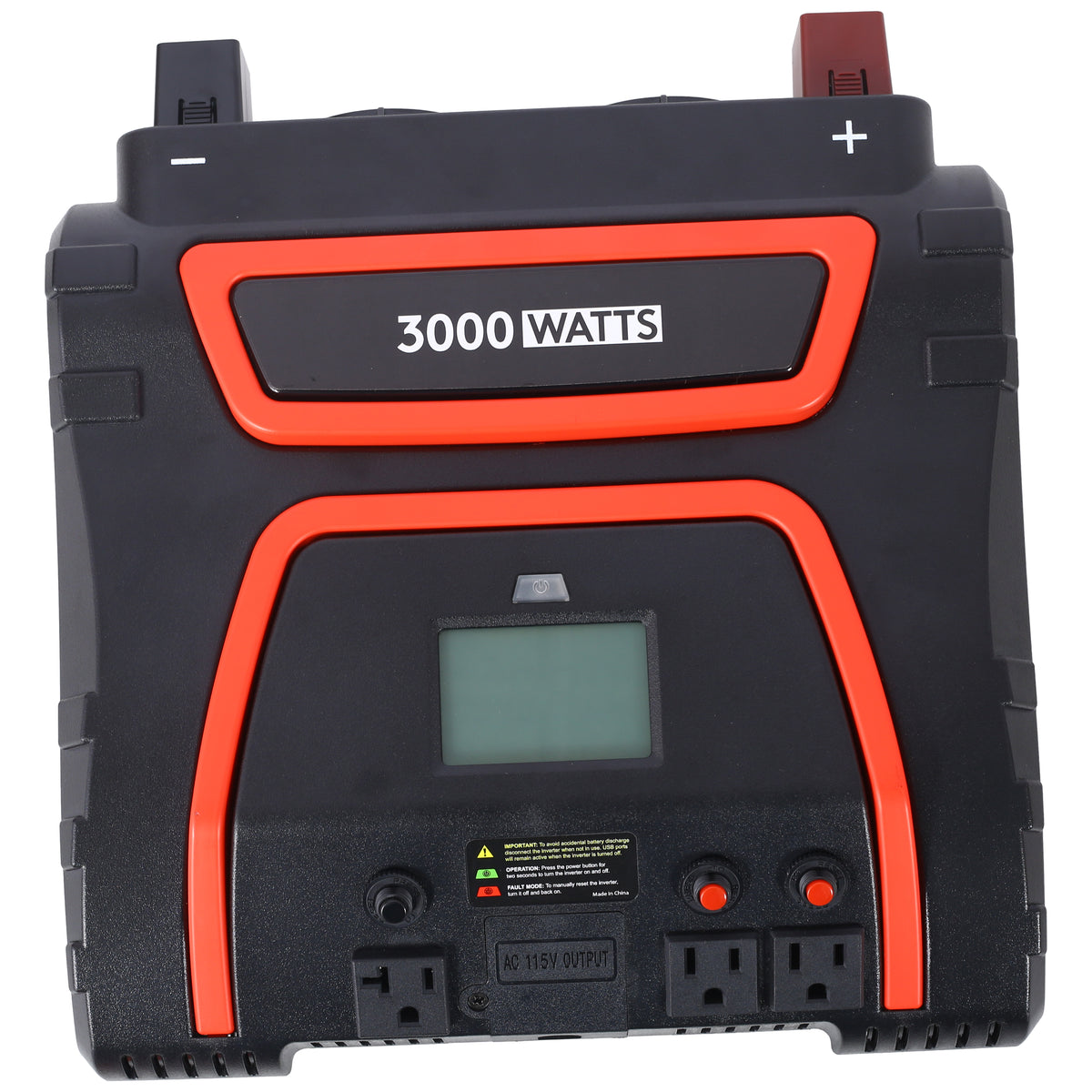3000 Watt Power Inverter with LED Display - Modified Sine Wave