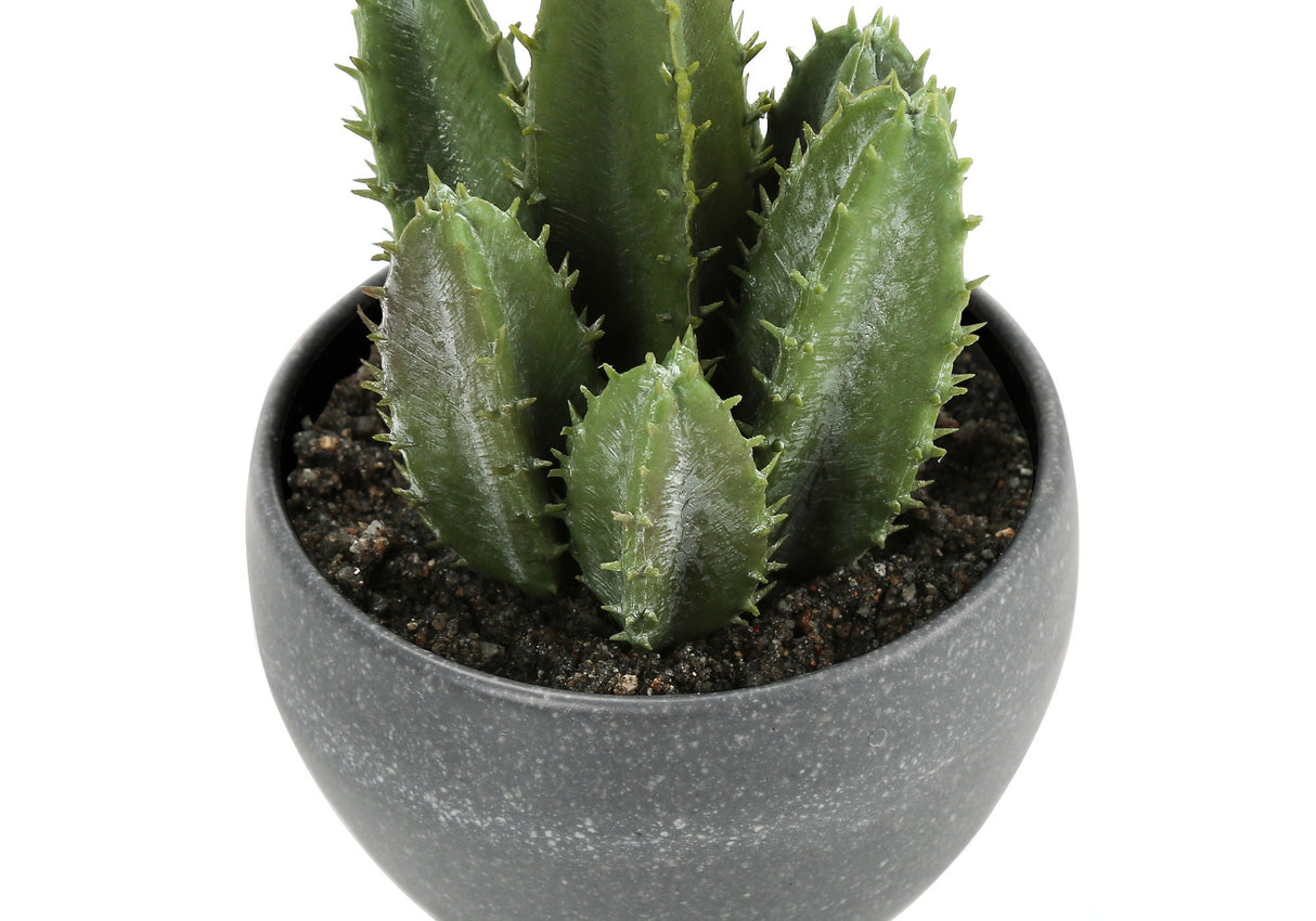 6" Tall, Artificial Plant, Succulent, Indoor, Faux, Fake, Table, Greenery, Potted, Decorative (Set of 3) - Green / Gray - Best Buy Furniture