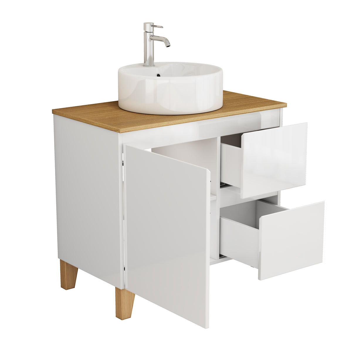31.5-Inch Modern Bathroom Vanity with Sink Combo