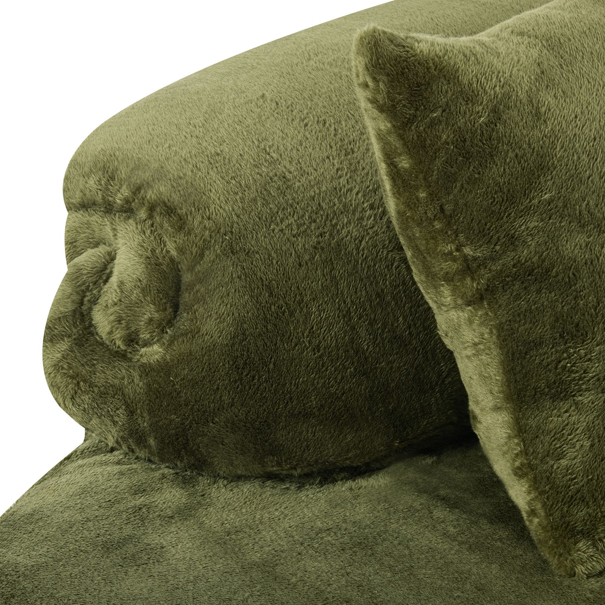 Modern Curved Sofa With Pillows