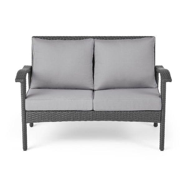 Honolulu Loveseat - Gray / Silver