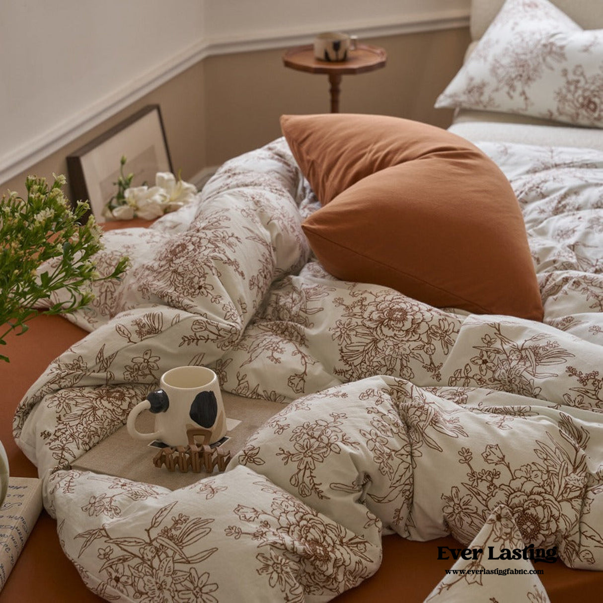Adèle French Countryside Bedding Set / Orange