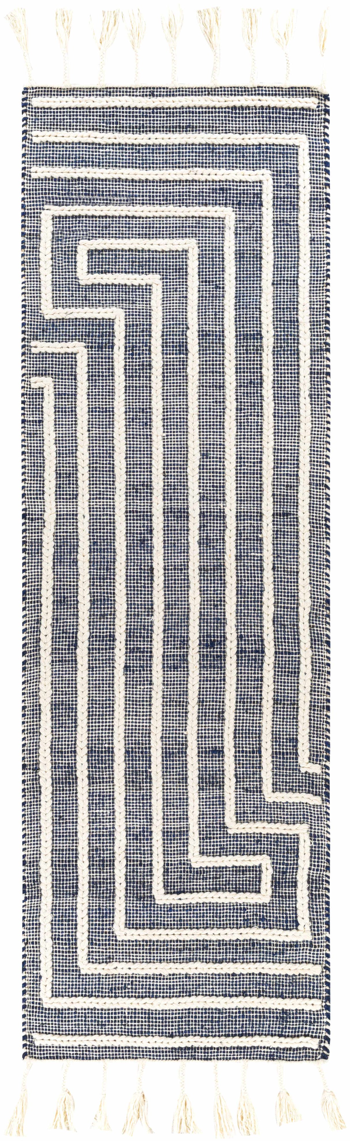 Aditya Tasseled Jute&Wool Carpet - Clearance