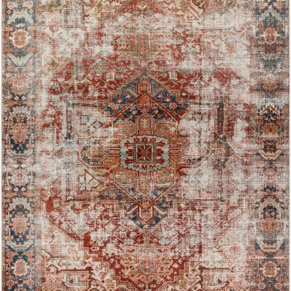 Adtugan Vintage Flat Pile Washable Rug