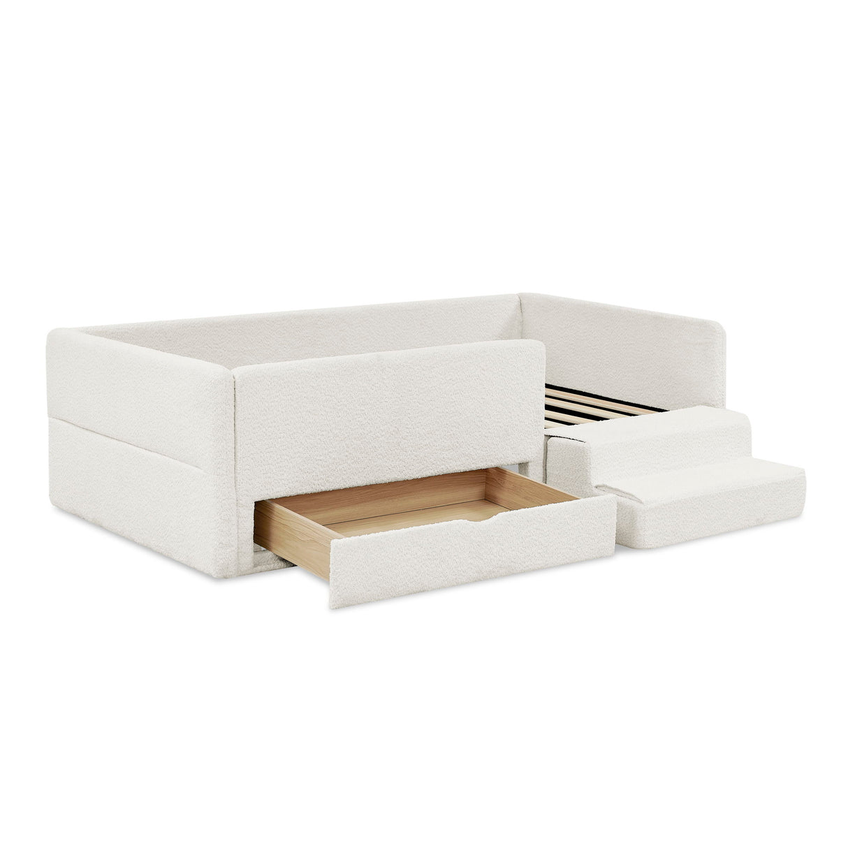 Safe Kids Bed With Guardrails And Storage