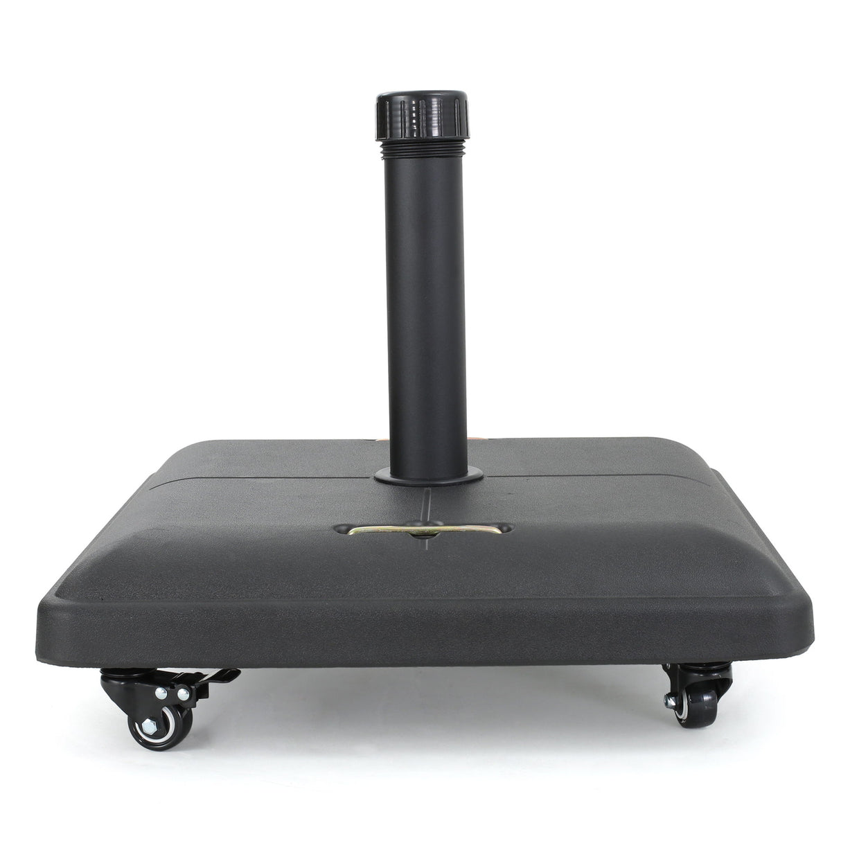 Wheelie - Stylish Square Umbrella Base With Stainless Steel Pole Handle