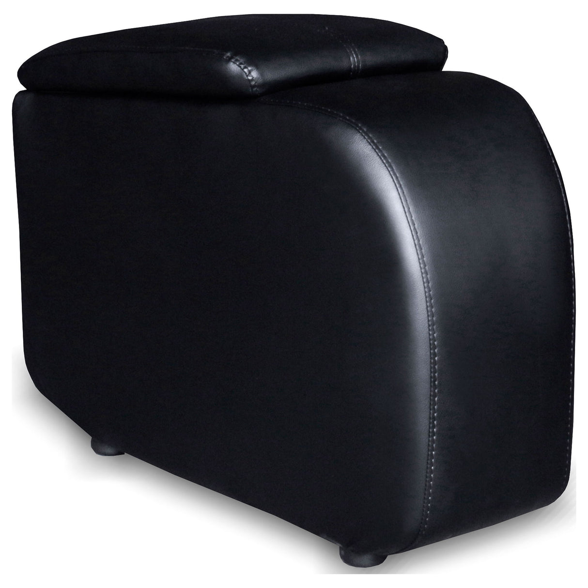 Greenfield - 3 Seater Home Theater With 2 Wedge Consoles - Black
