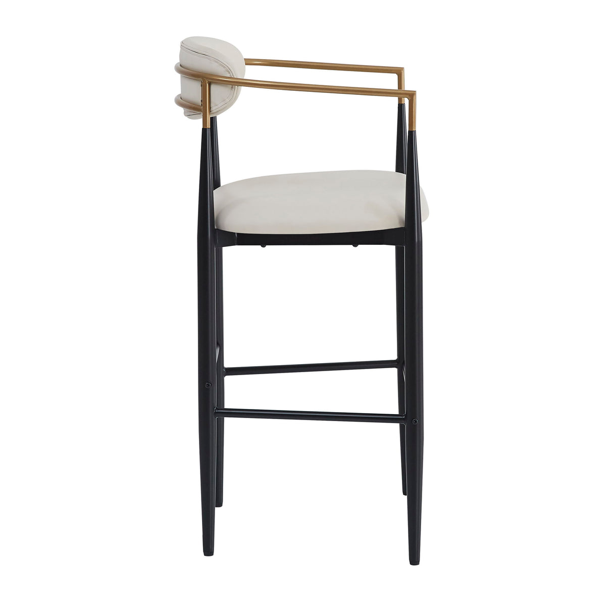 Upholstered Barstools With Back For Kitchen (Set of 2)