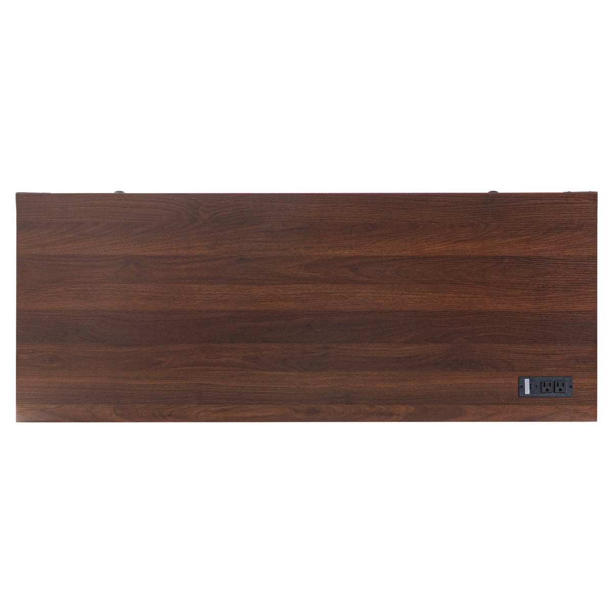 K&K 53.2" Farmhouse Fridge Cabinet with Power Outlet