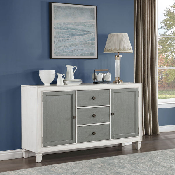 Katia - Server - Gray / White - Best Buy Furniture