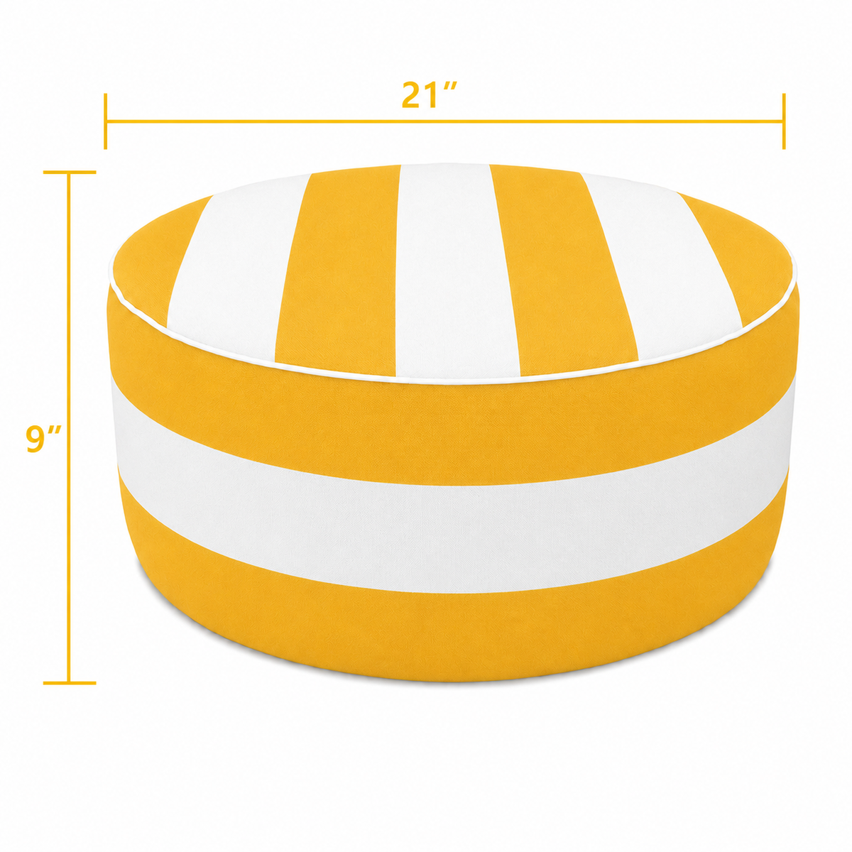 Outdoor Inflatable Ottoman 21"x21"x9"