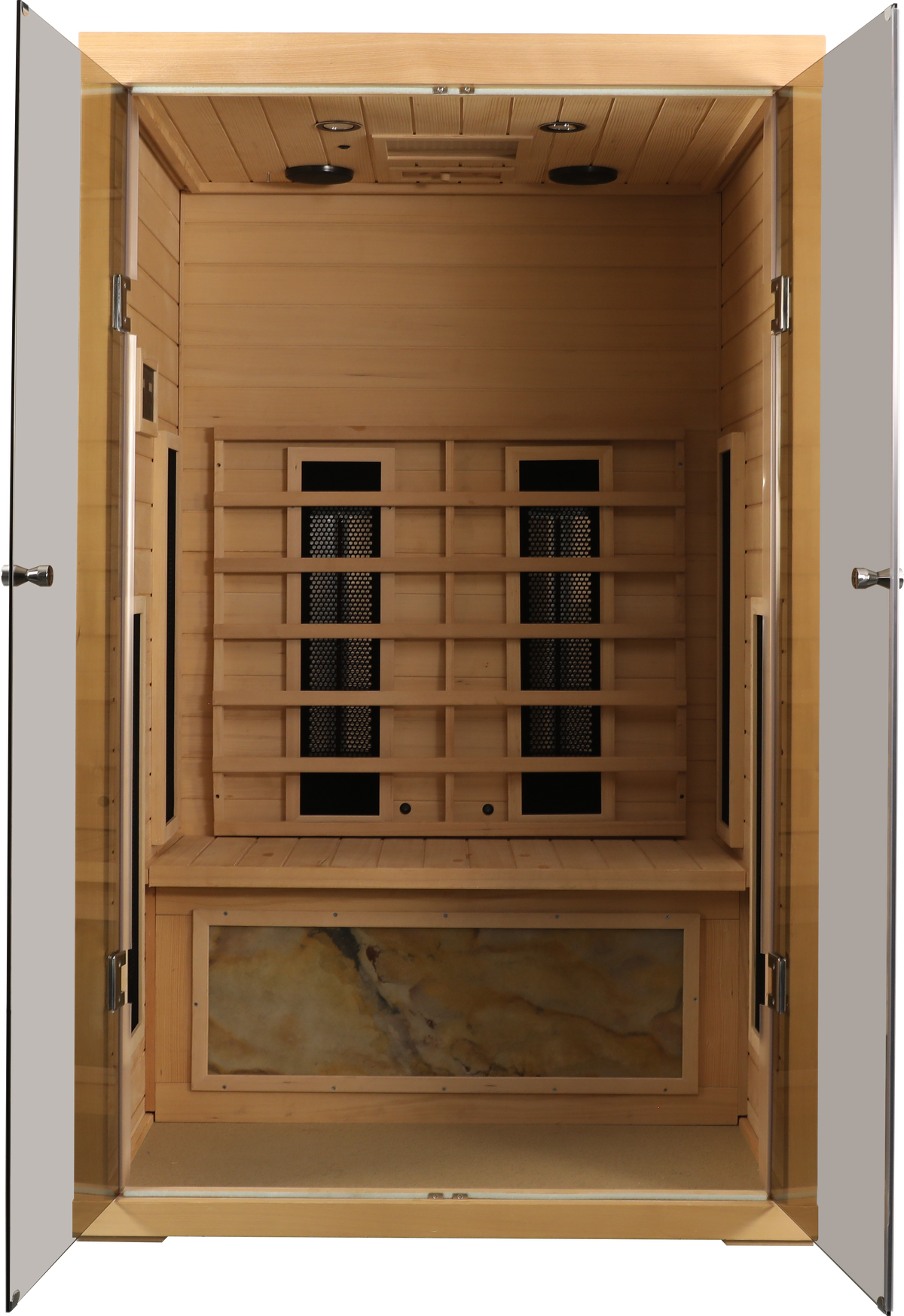 Two Person Indoor Hemlock Sauna – Far Infrared Sauna Room