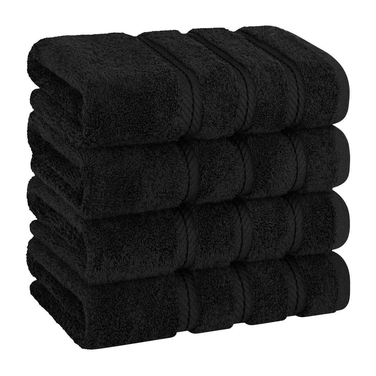 American Soft Linen 100% Cotton Turkish Towels, 4 Pack Hand Towel Set, Super Soft, Absorbent, Quick Dry Premium Towels