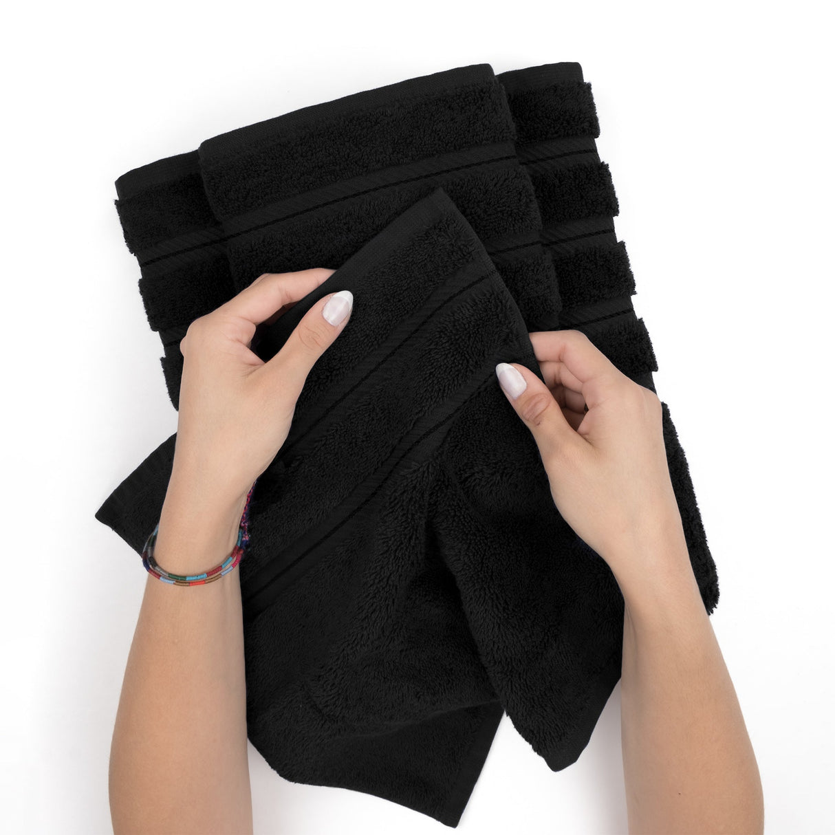 American Soft Linen 100% Cotton Turkish Towels, 4 Pack Hand Towel Set, Super Soft, Absorbent, Quick Dry Premium Towels