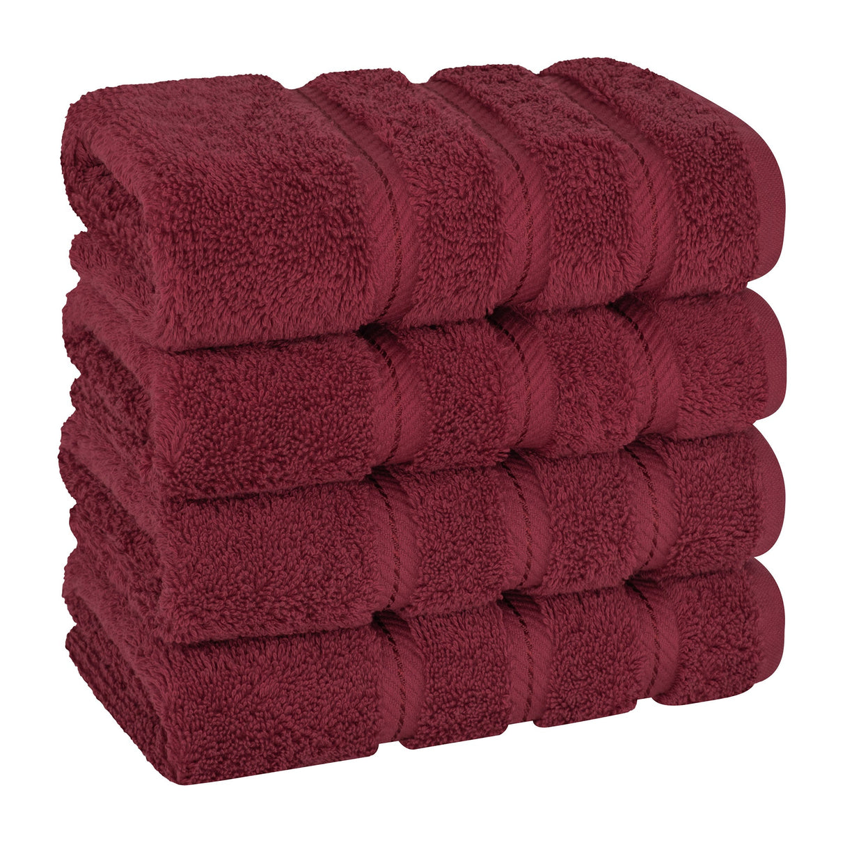 American Soft Linen 100% Cotton Turkish Towels, 4 Pack Hand Towel Set, Super Soft, Absorbent, Quick Dry Premium Towels