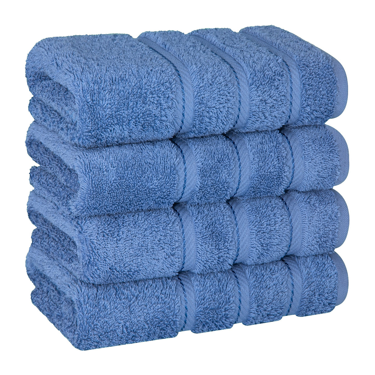 American Soft Linen 100% Cotton Turkish Towels, 4 Pack Hand Towel Set, Super Soft, Absorbent, Quick Dry Premium Towels