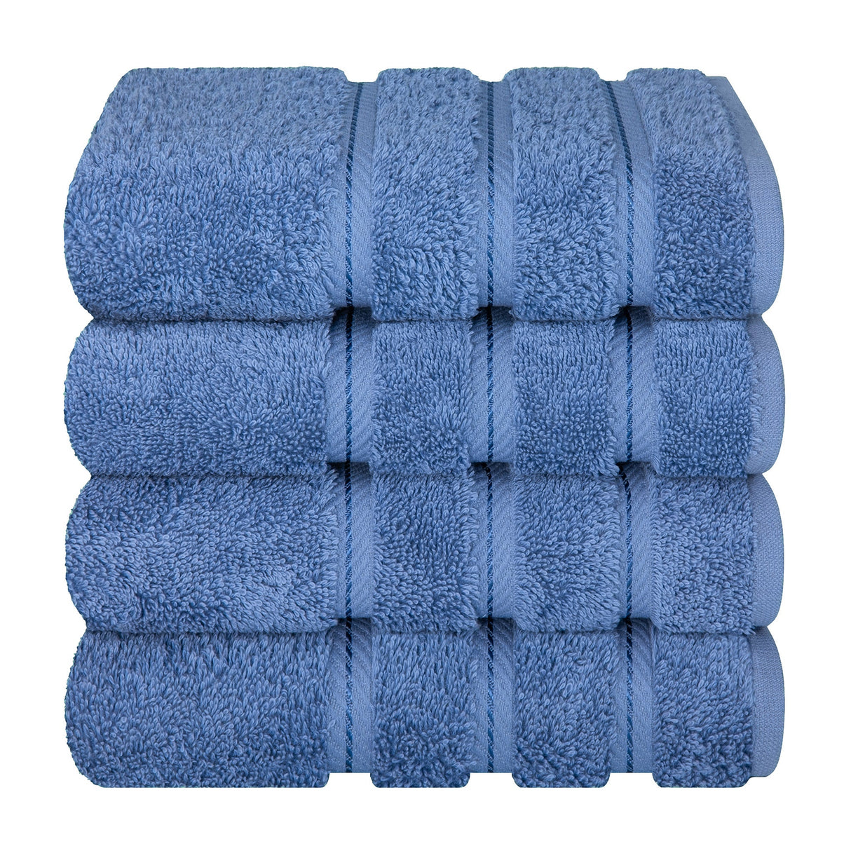 American Soft Linen 100% Cotton Turkish Towels, 4 Pack Hand Towel Set, Super Soft, Absorbent, Quick Dry Premium Towels