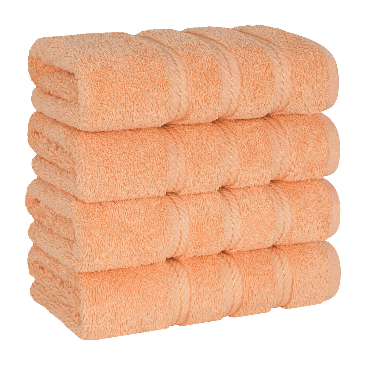 American Soft Linen 100% Cotton Turkish Towels, 4 Pack Hand Towel Set, Super Soft, Absorbent, Quick Dry Premium Towels