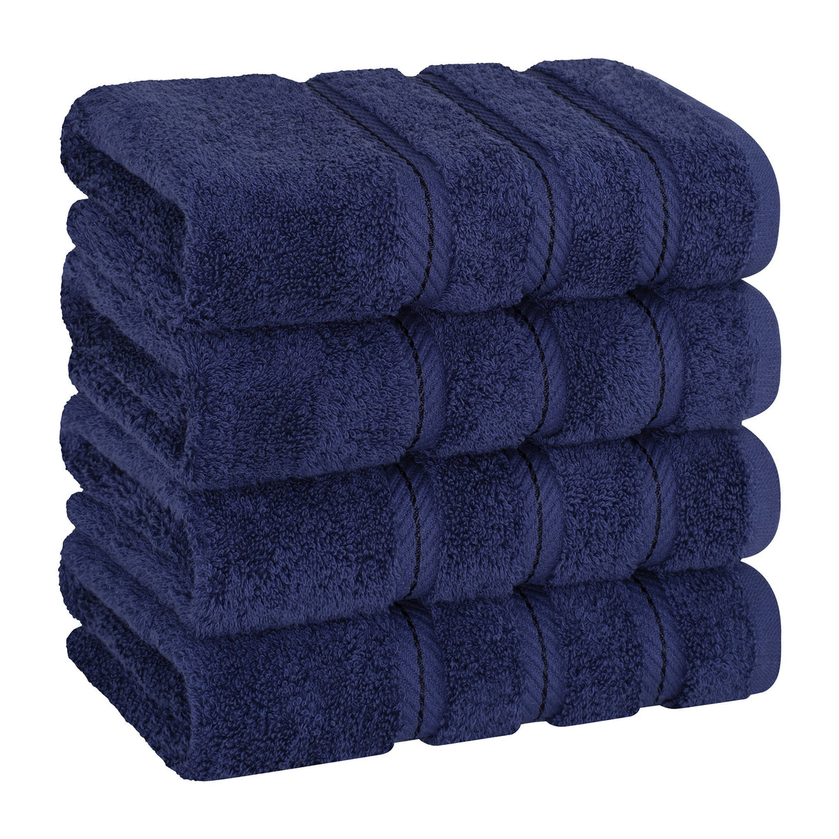 American Soft Linen 100% Cotton Turkish Towels, 4 Pack Hand Towel Set, Super Soft, Absorbent, Quick Dry Premium Towels