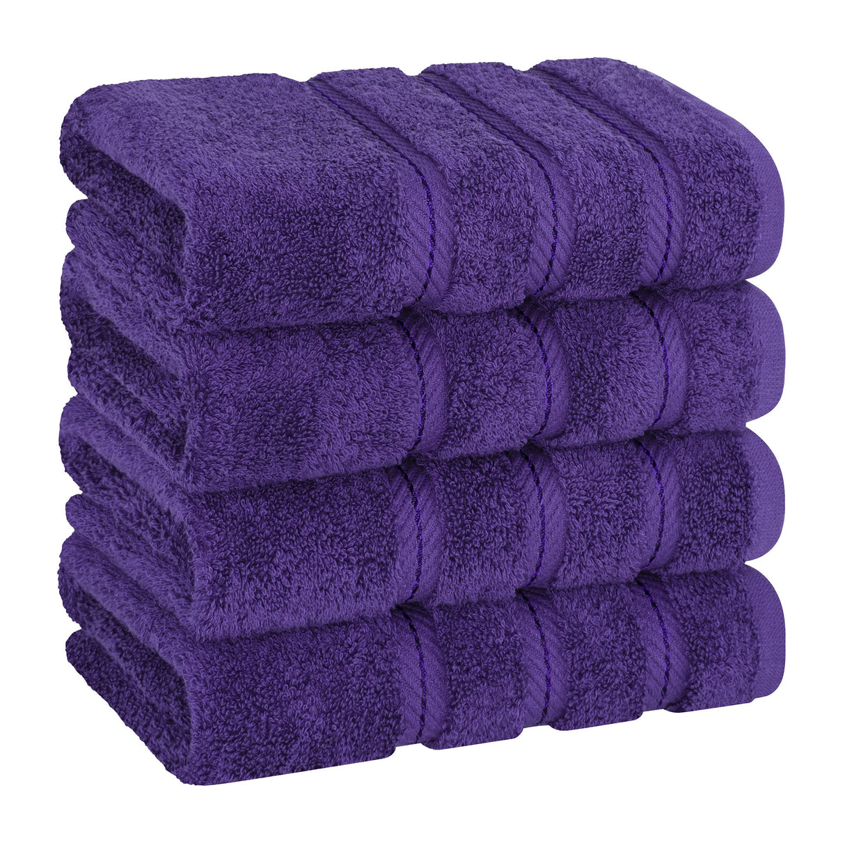 American Soft Linen 100% Cotton Turkish Towels, 4 Pack Hand Towel Set, Super Soft, Absorbent, Quick Dry Premium Towels