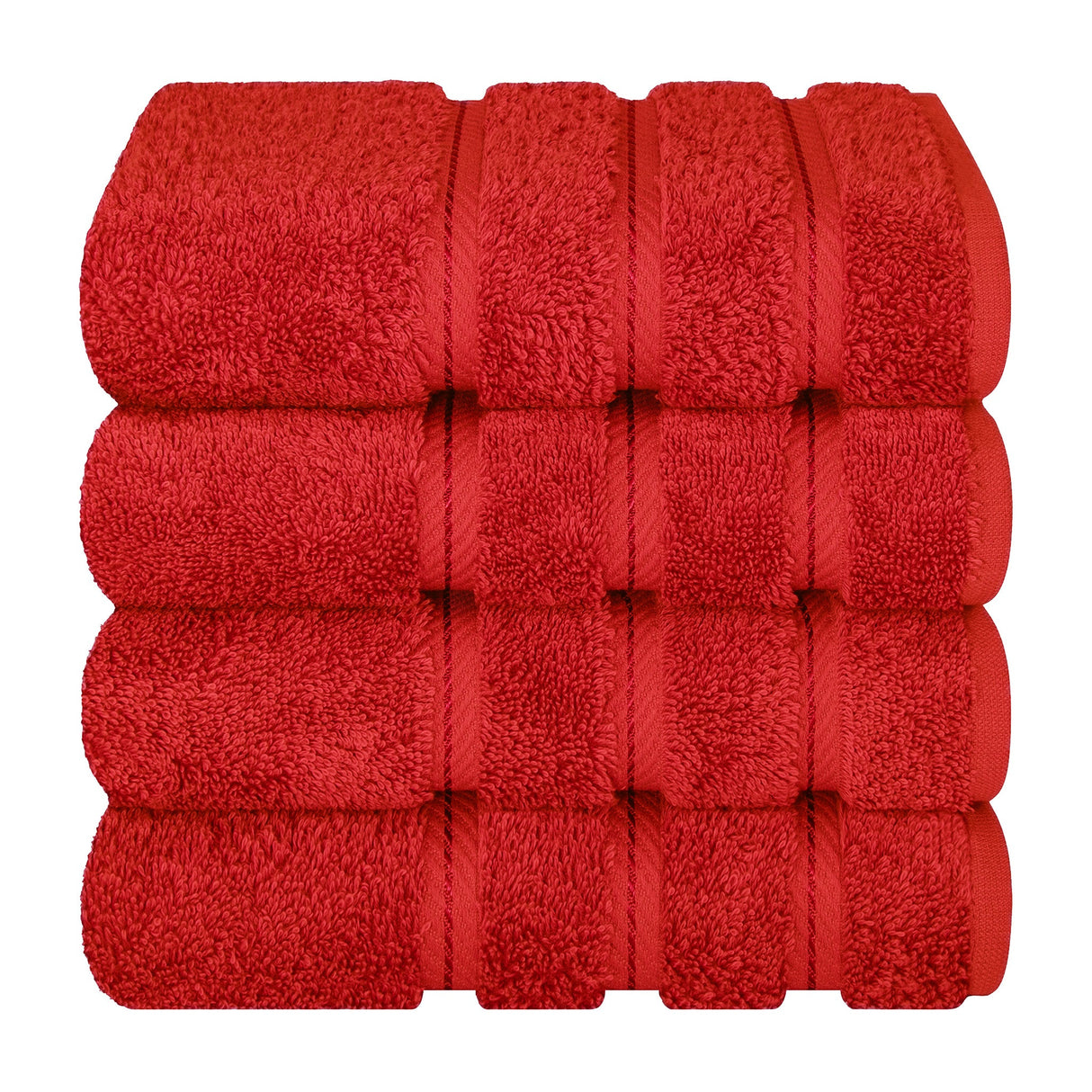 American Soft Linen 100% Cotton Turkish Towels, 4 Pack Hand Towel Set, Super Soft, Absorbent, Quick Dry Premium Towels