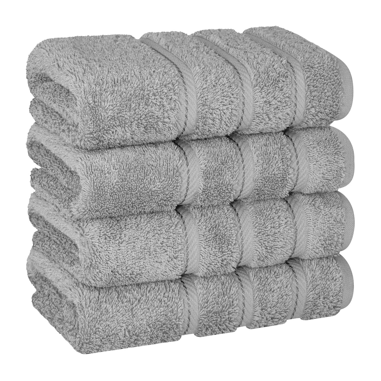 American Soft Linen 100% Cotton Turkish Towels, 4 Pack Hand Towel Set, Super Soft, Absorbent, Quick Dry Premium Towels