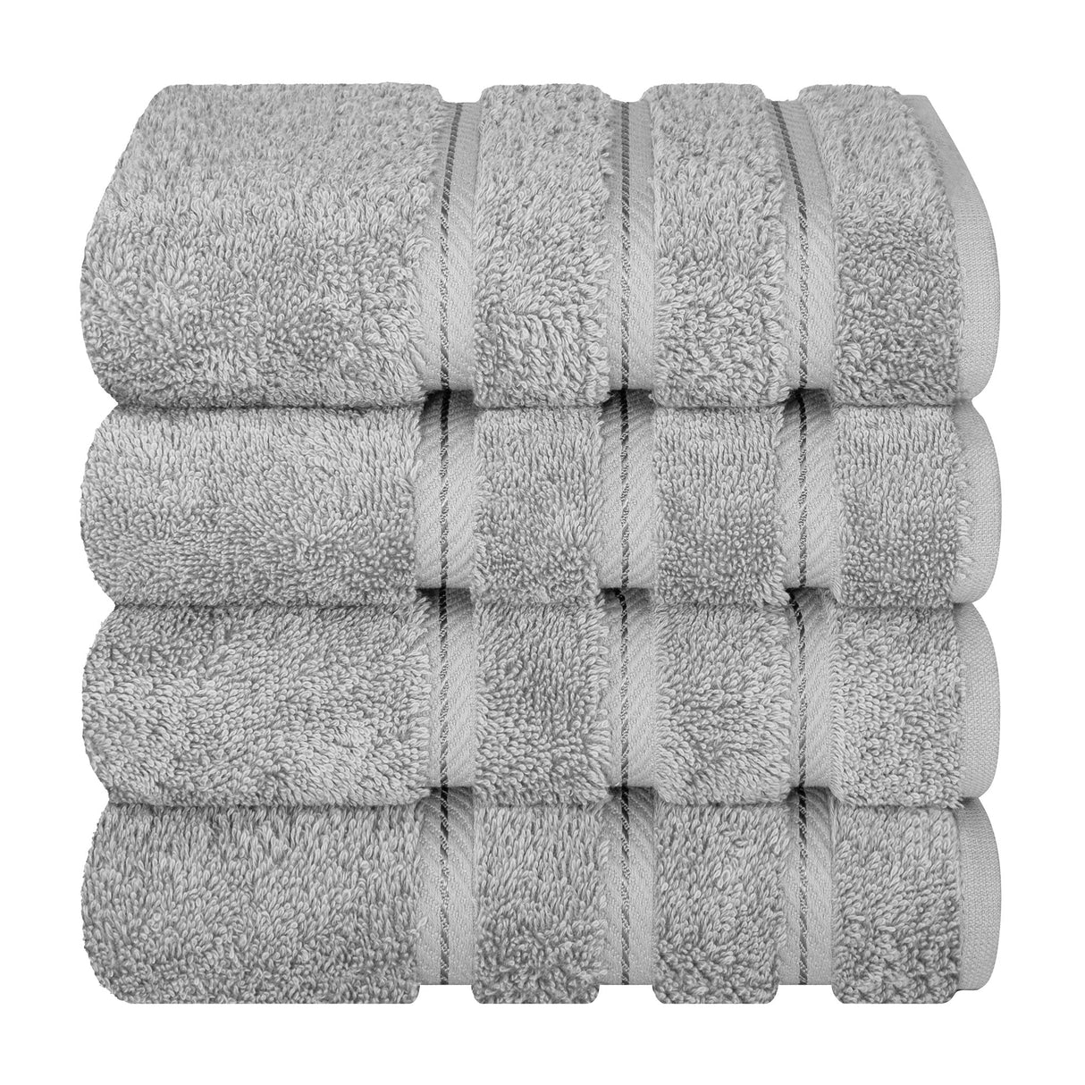 American Soft Linen 100% Cotton Turkish Towels, 4 Pack Hand Towel Set, Super Soft, Absorbent, Quick Dry Premium Towels