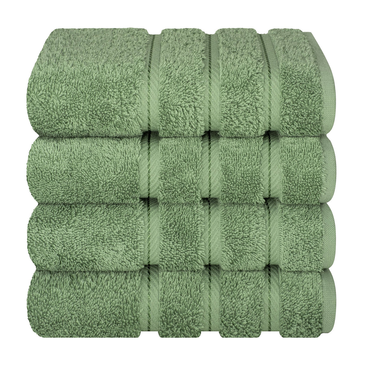 American Soft Linen 100% Cotton Turkish Towels, 4 Pack Hand Towel Set, Super Soft, Absorbent, Quick Dry Premium Towels